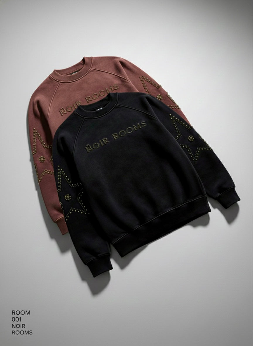 STUDDED CREWNECK